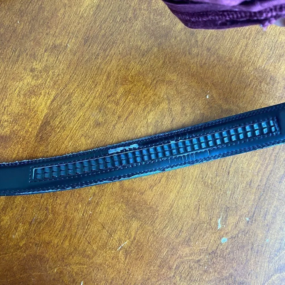 Comfort Click Leather Adjustable Mens Belt. Sizes 28-44. Ratchet Easy to Use